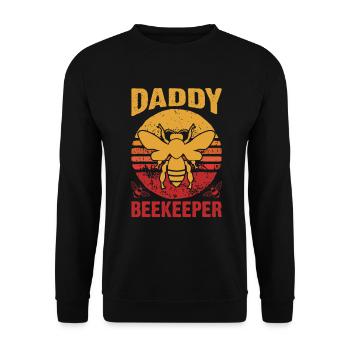 Bee Father Honey Beekeeper Father Beekeeper - Unisex Sweatshirt - black - Front - Alina (178cm) & Michal (187cm)