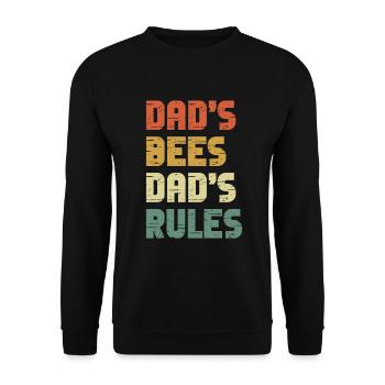Bee Father Honey Beekeeper Father Beekeeper - Unisex Sweatshirt - black - Front - Alina (178cm) & Michal (187cm)