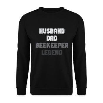 Bee Father Honey Beekeeper Father Beekeeper - Unisex Sweatshirt - black - Front - Alina (178cm) & Michal (187cm)