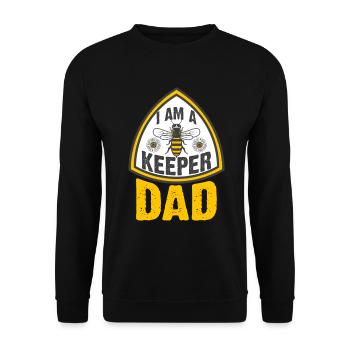 Bee Father Honey Beekeeper Father Beekeeper - Unisex Sweatshirt - black - Front - Alina (178cm) & Michal (187cm)