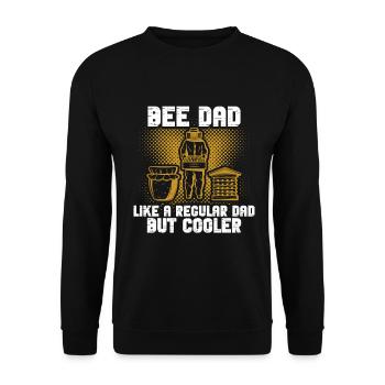 Bee Father Honey Beekeeper Father Beekeeper - Unisex Sweatshirt - black - Front - Alina (178cm) & Michal (187cm)