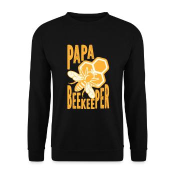 Bee Father Honey Beekeeper Father Beekeeper - Unisex Sweatshirt - black - Front - Alina (178cm) & Michal (187cm)