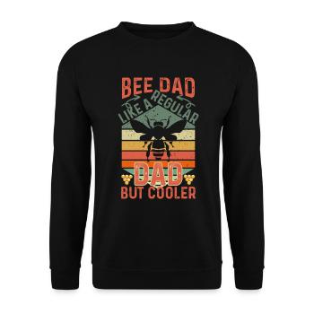 Bee Father Honey Beekeeper Father Beekeeper - Unisex Sweatshirt - black - Front - Alina (178cm) & Michal (187cm)