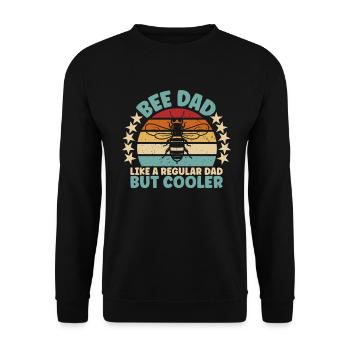 Bee Father Honey Beekeeper Father Beekeeper - Unisex Sweatshirt - black - Front - Alina (178cm) & Michal (187cm)