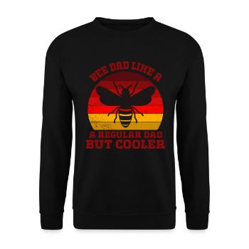 Bee Father Honey Beekeeper Father Beekeeper - Unisex Sweatshirt - black - Front - Alina (178cm) & Michal (187cm)
