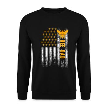 Bee Father Honey Beekeeper Father Beekeeper - Unisex Sweatshirt - black - Front - Alina (178cm) & Michal (187cm)