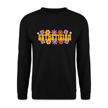Esthéticienne, Soins de la peau, Thérapeute de la peau - Sweat-shirt Unisexe - noir - Devant - Alina (178cm) & Michal (187cm)