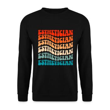 Beautician, Skin Care, Skin Therapist - Unisex Sweatshirt - black - Front - Alina (178cm) & Michal (187cm)
