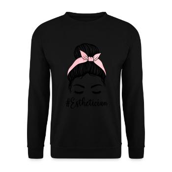 Esthéticienne, Soins de la peau, Thérapeute de la peau - Sweat-shirt Unisexe - noir - Devant - Alina (178cm) & Michal (187cm)