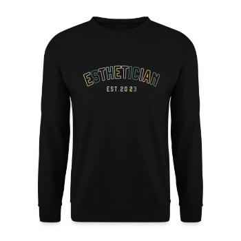 Esthéticienne, Soins de la peau, Thérapeute de la peau - Sweat-shirt Unisexe - noir - Devant - Alina (178cm) & Michal (187cm)