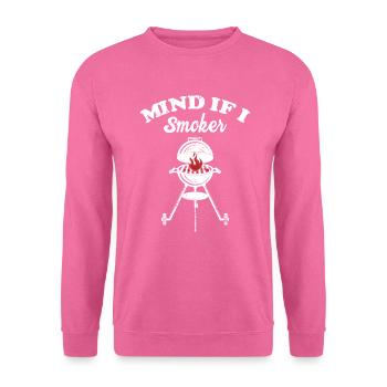 BBQ -Raucher Fleisch Grillen Lustiger - Unisex Pullover - Pink - Vorne