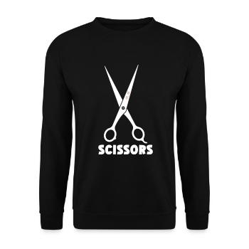 Ciseaux Papier Pierre Drôle Groupe Kawaii - Sweat-shirt Unisexe - noir - Devant - Alina (178cm) & Michal (187cm)