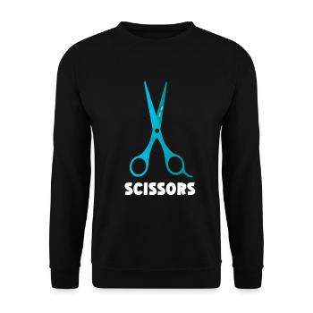 Ciseaux Papier Pierre Drôle Groupe Kawaii - Sweat-shirt Unisexe - noir - Devant - Alina (178cm) & Michal (187cm)