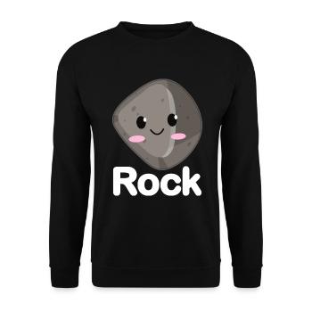 Ciseaux Papier Pierre Drôle Groupe Kawaii - Sweat-shirt Unisexe - noir - Devant - Alina (178cm) & Michal (187cm)