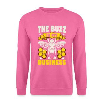 Honigbienenwebeke Hive Imkere Wabe - Unisex Pullover - Pink - Vorne