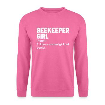 Honigbienenwebeke Hive Imkere Wabe - Unisex Pullover - Pink - Vorne