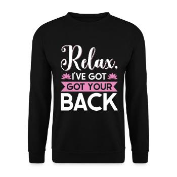 Massagetherapeuten Therapie Masseuse Wertschätzung - Unisex Pullover - Schwarz - Vorne - Alina (178cm) & Michal (187cm)