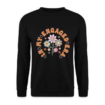 Engagierte Freunden Verlobungsbraut - Unisex Pullover - Schwarz - Vorne - Alina (178cm) & Michal (187cm)
