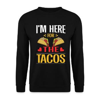 Taco drôle Fiesta mexicaine Cinco De Mayo - Sweat-shirt Unisexe - noir - Devant - Alina (178cm) & Michal (187cm)