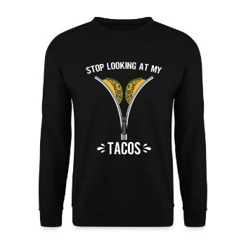 Taco drôle Fiesta mexicaine Cinco De Mayo - Sweat-shirt Unisexe - noir - Devant - Alina (178cm) & Michal (187cm)