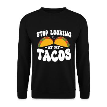 Taco drôle Fiesta mexicaine Cinco De Mayo - Sweat-shirt Unisexe - noir - Devant - Alina (178cm) & Michal (187cm)