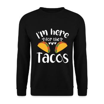 Taco drôle Fiesta mexicaine Cinco De Mayo - Sweat-shirt Unisexe - noir - Devant - Alina (178cm) & Michal (187cm)