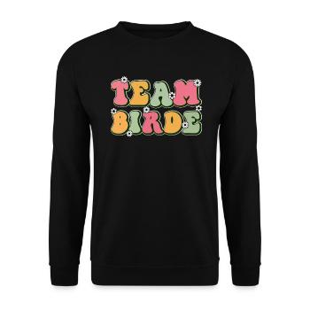 Honorpower Bridesmaid Groovy Bachelor - Unisex Sweatshirt - black - Front - Alina (178cm) & Michal (187cm)