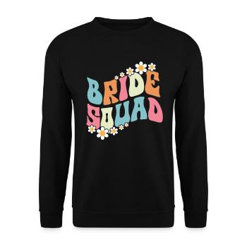 Honorpower Bridesmaid Groovy Bachelor - Unisex Sweatshirt - black - Front - Alina (178cm) & Michal (187cm)