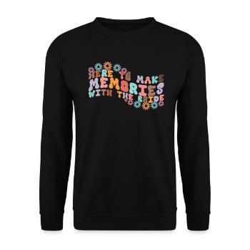 Honorpower Bridesmaid Groovy Bachelor - Unisex Sweatshirt - black - Front - Alina (178cm) & Michal (187cm)