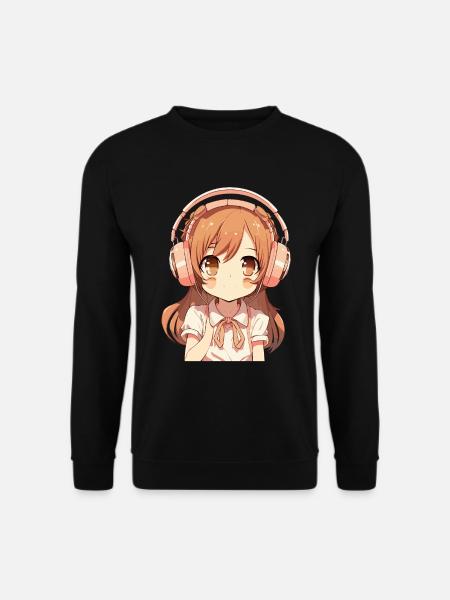 Anime Und K-Pop Süßer Kpop Musikliebhaber Teen - Unisex Pullover - Schwarz