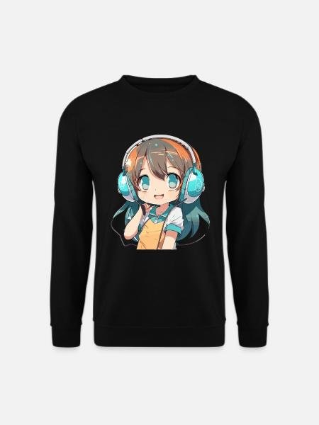 Anime Und K-Pop Süßer Kpop Musikliebhaber Teen - Unisex Pullover - Schwarz