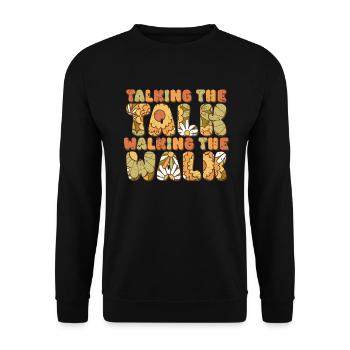 Groovy Speech Language Pathologist SLP - Unisex Sweatshirt - black - Front - Alina (178cm) & Michal (187cm)