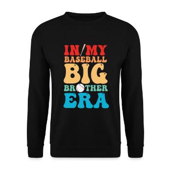 Frère Fan De Baseball Jouant Au Baseball Drôles De Garçons - Sweat-shirt Unisexe - noir - Devant - Alina (178cm) & Michal (187cm)