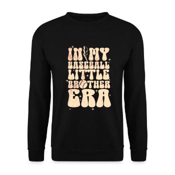 Frère Fan De Baseball Jouant Au Baseball Drôles De Garçons - Sweat-shirt Unisexe - noir - Devant - Alina (178cm) & Michal (187cm)