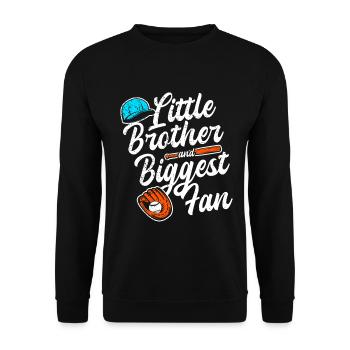Frère Fan De Baseball Jouant Au Baseball Drôles De Garçons - Sweat-shirt Unisexe - noir - Devant - Alina (178cm) & Michal (187cm)