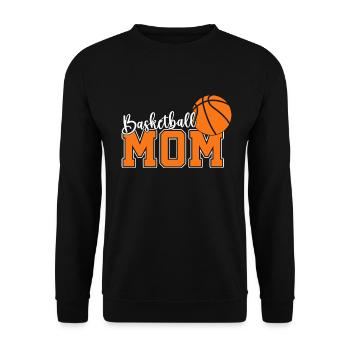 Basketball Mom Basketball Mom Sweet Mom - Unisex Sweatshirt - black - Front - Alina (178cm) & Michal (187cm)