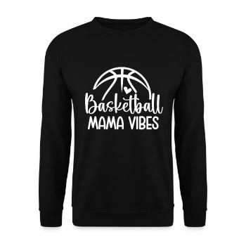 Basketball Mom Basketball Mom Sweet Mom - Unisex Sweatshirt - black - Front - Alina (178cm) & Michal (187cm)