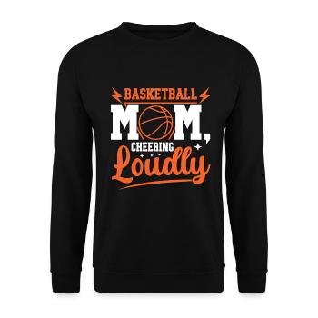 Basketball Mom Basketball Mom Sweet Mom - Unisex Sweatshirt - black - Front - Alina (178cm) & Michal (187cm)