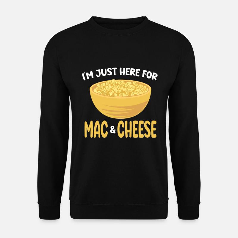 Mac & Cheese Macaroni Macaronie Cheesy - Unisex Pullover - Schwarz