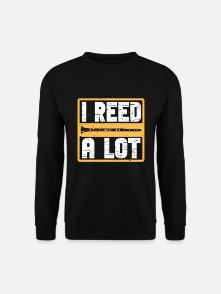 Clarinetist Clarinet Playing Bass Musician - Unisex Sweatshirt - black
