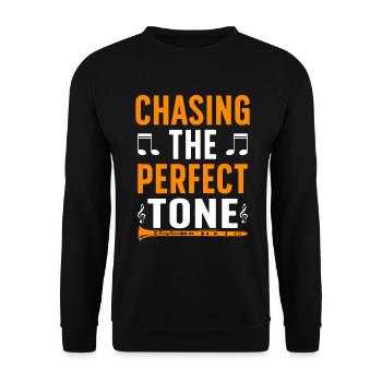 Clarinetist Clarinet Playing Bass Musician - Unisex Sweatshirt - black - Front - Alina (178cm) & Michal (187cm)