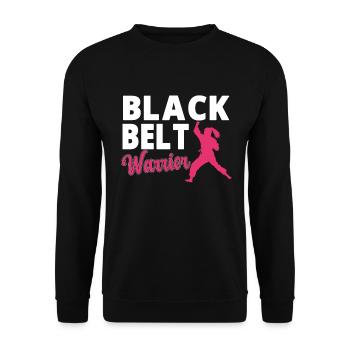 Karate Girl Martial Arts Women Karate Kick - Unisex Pullover - Schwarz - Vorne - Alina (178cm) & Michal (187cm)