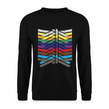 Karate Black Belt Martial Arts Karate Kick - Unisex Pullover - Schwarz - Vorne - Alina (178cm) & Michal (187cm)
