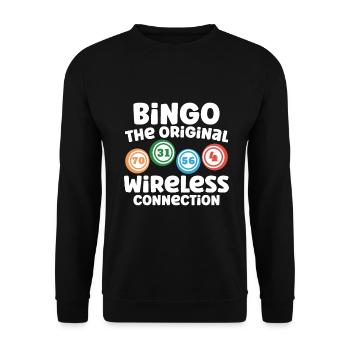 Joueur de bingo Gagnant de la loterie Bingo - Sweat-shirt Unisexe - noir - Devant - Alina (178cm) & Michal (187cm)