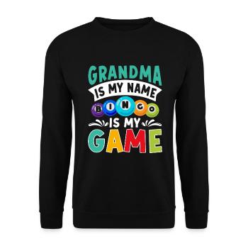Joueur de bingo Gagnant de la loterie Bingo - Sweat-shirt Unisexe - noir - Devant - Alina (178cm) & Michal (187cm)
