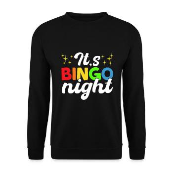 Joueur de bingo Gagnant de la loterie Bingo - Sweat-shirt Unisexe - noir - Devant - Alina (178cm) & Michal (187cm)