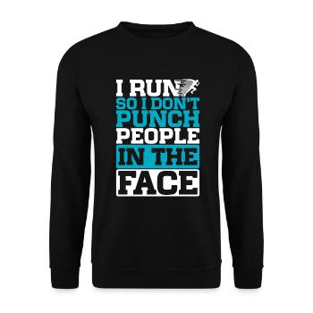 26. 2 Marathon Runners Funny Marathon Quote - Unisex Sweatshirt - black - Front - Alina (178cm) & Michal (187cm)