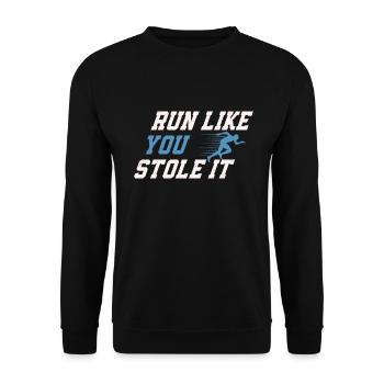 26. 2 Marathon Runners Funny Marathon Quote - Unisex Sweatshirt - black - Front - Alina (178cm) & Michal (187cm)