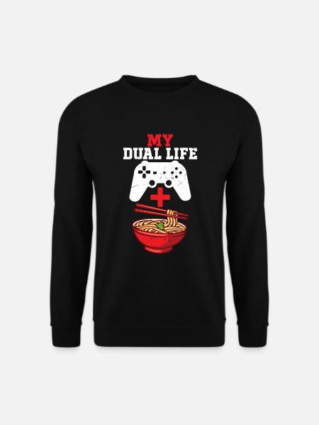 Ramen Und Gaming Japan Anime Manga Otaku - Unisex Pullover - Schwarz