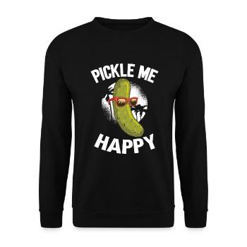Cucumber Cucumber Food Lover Cucumber Lover - Unisex Sweatshirt - black - Front - Alina (178cm) & Michal (187cm)
